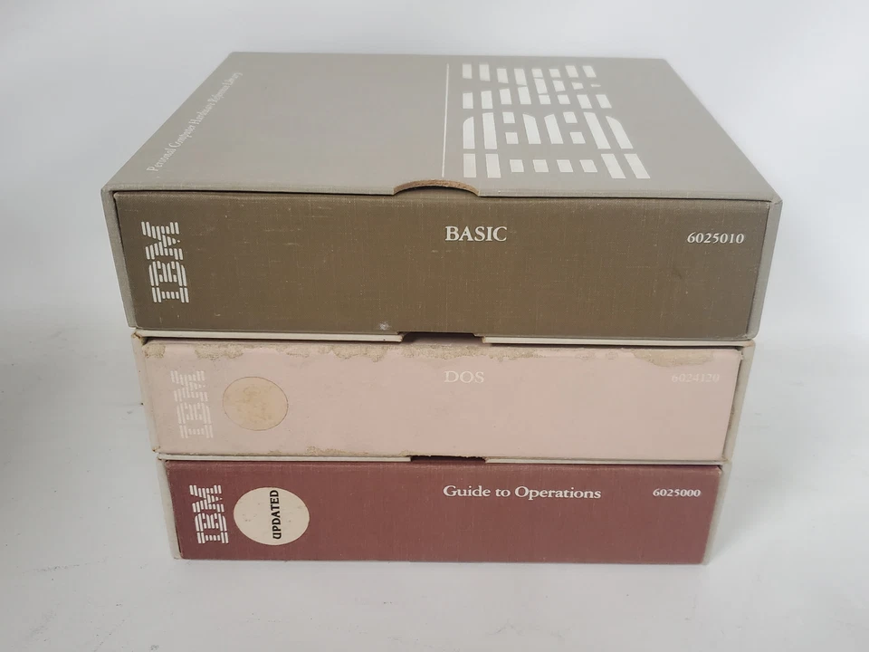 Vintage IBM Basic DOS & Guide to Operations Set 6025000 6025010 1982 1983 - Image 2 of 4