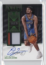 2024 Panini Noir Rookie Color Holo Green 36/49 Dillon Jones #372 Patch Auto 2oh