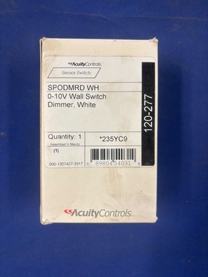 SENSOR SWITCH SPODMRD WH Wall Switch Dimmer 0 - 10V Acuity Controls New/unused