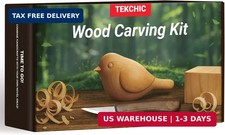 Wood Carving Kit Whittling Knife - 13Pcs Wood Carving Tools Bird DIY Kits for Ad