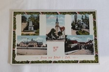 alte AK  Ansichtskarte Bitsch in Lothringen Mehrbild Litho Bahnhof Kirche  (151)