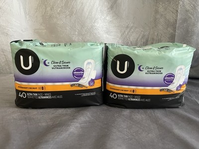 2PK KOTEX ULTRA THIN PADS OVERNIGHT 80 CT