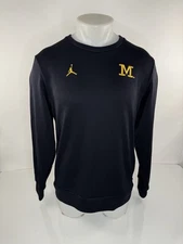 UNIVERSITY of MICHIGAN WOLVERINES / AIR JORDAN Knit Pullover L Sweater  EXC