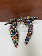 Peace Signs Homemade Tie Knot Headband Hair Accessory For Girls Teens Women