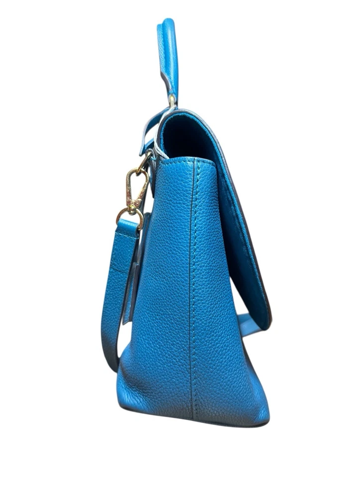 Bolso de Mano Mensajero 2 Vías LOUIS VUITTON Azul Taurillon Cuero Guijarro LV Volta Foto 3 de 4