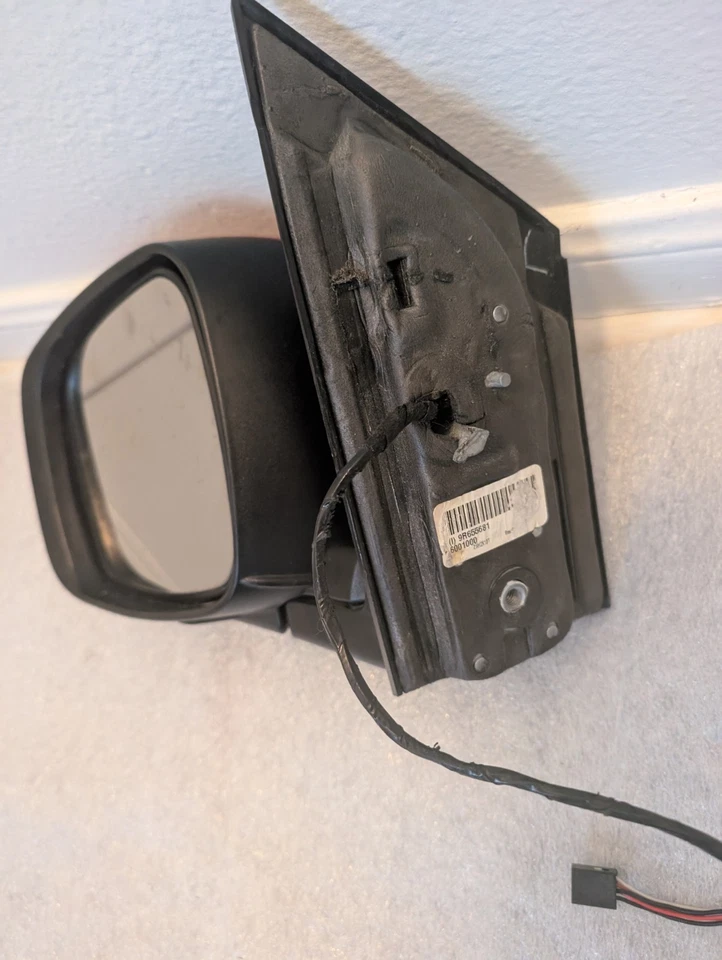 Espejo retrovisor eléctrico rojo con vista lateral izquierdo para conductor Dodge Caravan 2011-2020 Foto 4 de 4