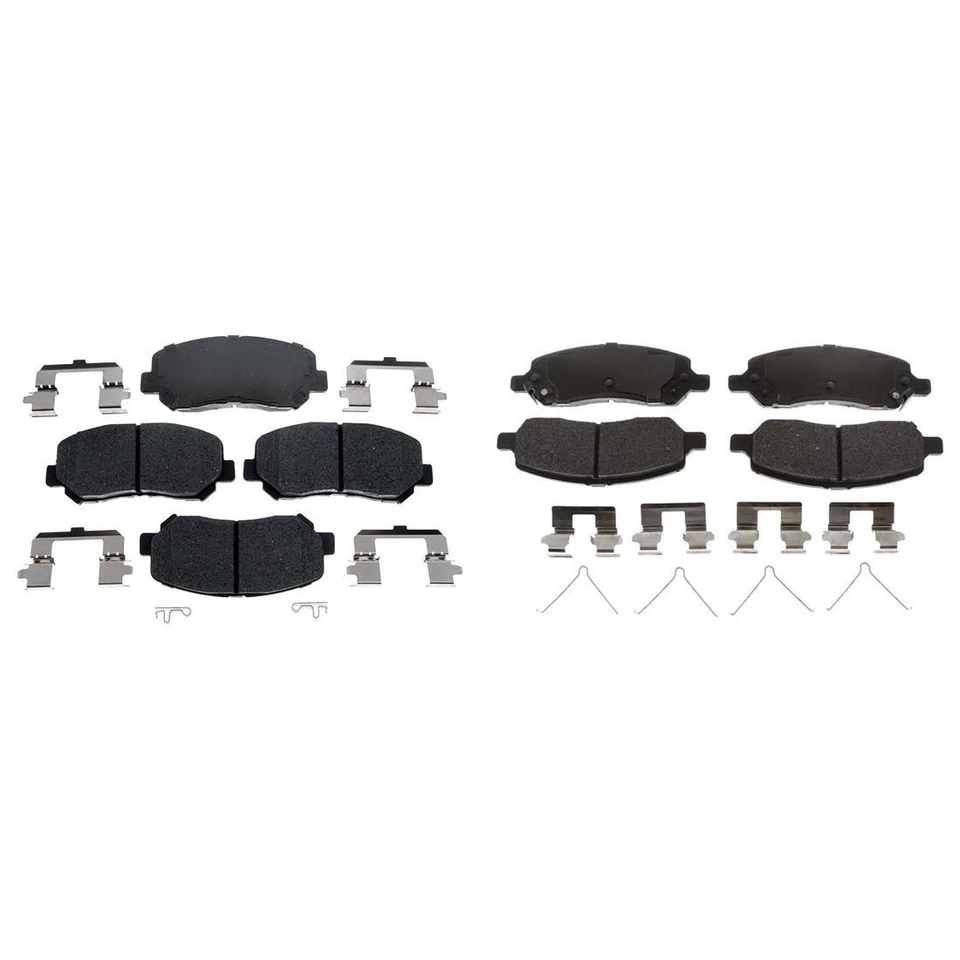 Pastilhas de freio dianteiras e traseiras de cerâmica Dodge Dart R-Line 2016 2015 2014 2013 - Imagem 4 de 4