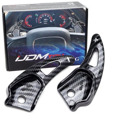 ''Carbon'' Style Large Paddle Shifters For Challenger Charger Durango SRT/Hellcat