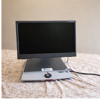 Optelec ClearView+ Video Magnifier CCTV Low Vision Reader   Works, Needs Bulbs