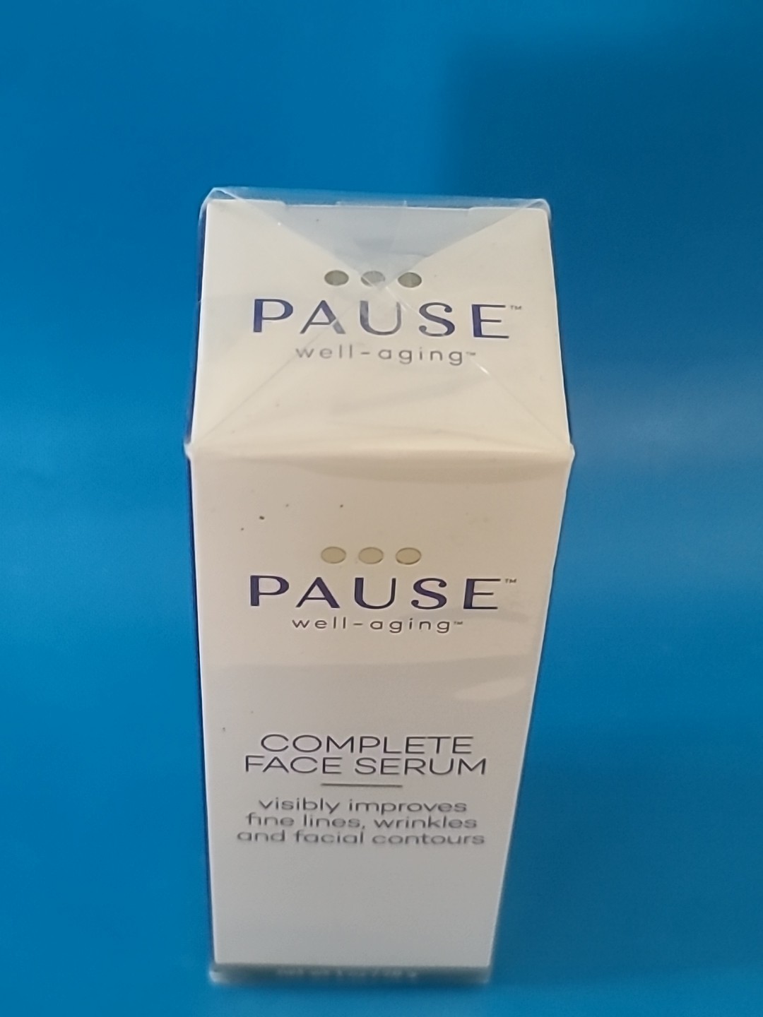 Pause Well-Aging COMPLETE FACE SERUM 1oz Wrinkles Contours Nourish Hydrates Tone