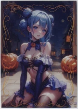 ❤️SPICY HALLOWEEN GIRL - Goddess Story ANIME WAIFU Card - PEACH BLOSSOM BEAM 020