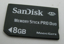 SanDisk 8GB Memory Stick Pro Duo MagicGate for Sony Digital Camera or PSP
