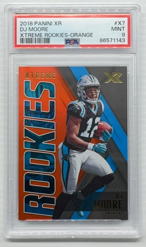 DJ Moore Panini XR Xtreme Rookies #X7 Orange