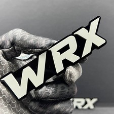 2pcs Wrx Emblems Custom 3d Acrylic Multicolor Fender Trunk Badges 2pcs Wrx Emblems Custom 3d Acrylic Multicolor Fender Trunk Badges