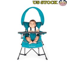 Portable Baby Chair Removable Canopy Snack Tray 5-Point Harness Indoor Outdoor