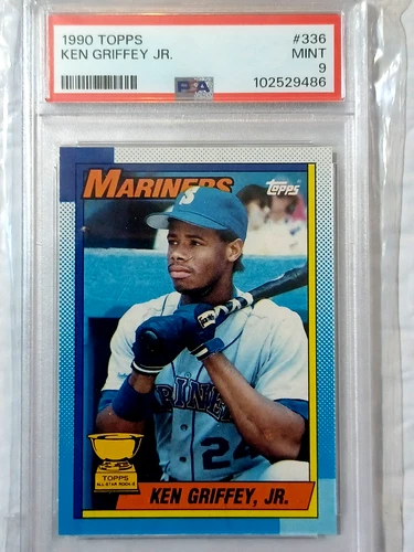 1990 Topps #336 KEN GRIFFEY Jr.  Seattle Mariners PSA 9 Mint Rookie Cup