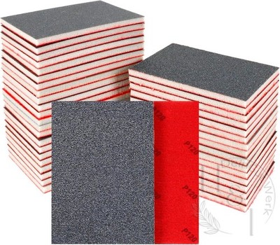 10X Schleifpads Set Schleifpapier Nass Trocken Schleifschwämme Metall Holz Farbe