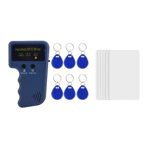 Fdit RFID Reader Writer, Handheld ID Card Copier, Readable 125khz EM4100 Chip