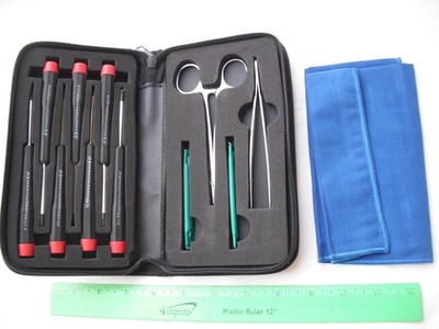 NewerTech 11 Piece Tool Kit, Torx Tweezer Spudger,Portable Toolkit,Zippered Case