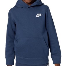 NEW Nike Sportswear Club Fleece Kids Hoodie Pullover Size Small Navy