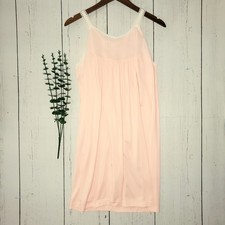 Komar Lace Embroidered Sleeveless Pink Night Gown Size Small