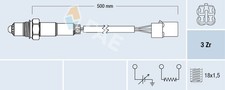 FAE Lambdasonde 77479 passend für SUBARU