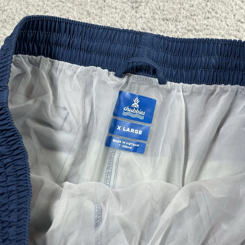 Chubbies Swim Trunks Men XL Stripe Lined 7" Inseam Drawstring Beach Shorts - Image 3 of 4