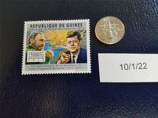 John F Kennedy Fidel Castro Bay of Pigs Invasion 2012 Republique De Guinee Stamp