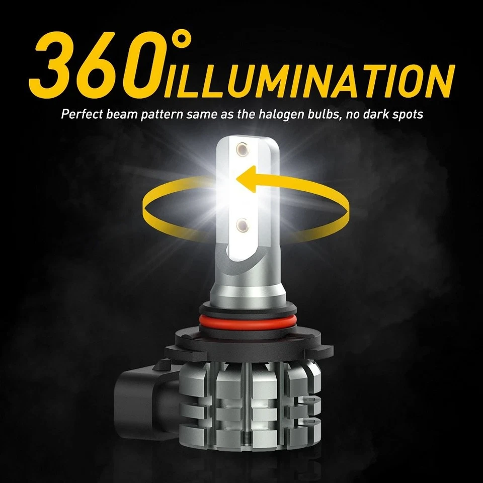 Fit for Toyota Land Cruiser 1998-2011 Pair White 9006 HB4 LED Fog Driving Light - Image 3 of 4