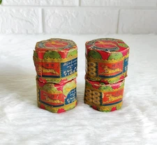 Vintage ENG AUN TONG TIGER BALM Advertising Unused Bottle Hong Kong 4Pcs GS210