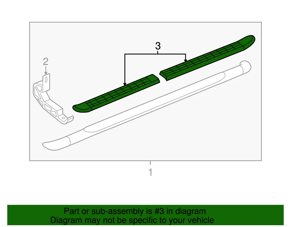 Genuine GM Step Pad 88961671 - Image 2 of 2