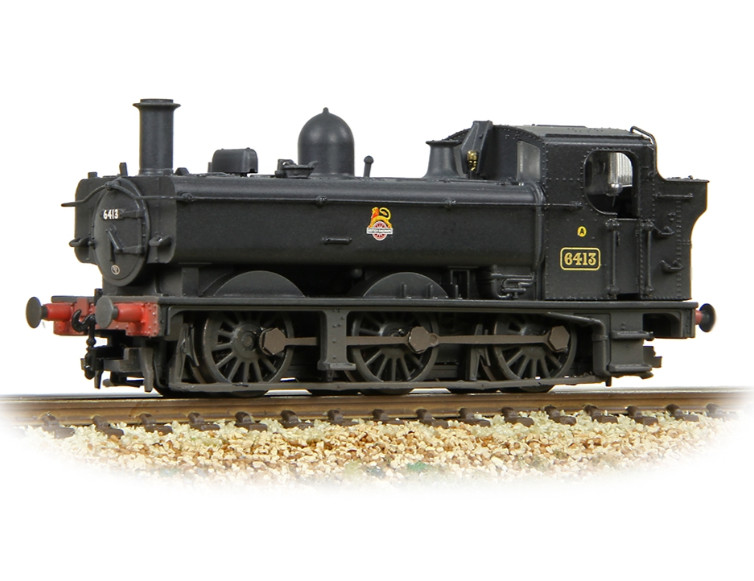 Graham Farish 371-986C - GWR 64XX Pannier Tank 6413 BR Black (Early Emblem) W...