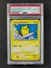 2009 Pokemon SURFING PIKACHU 114/111 Rising Rivals Cosmos Holo Secret Rare PSA 8