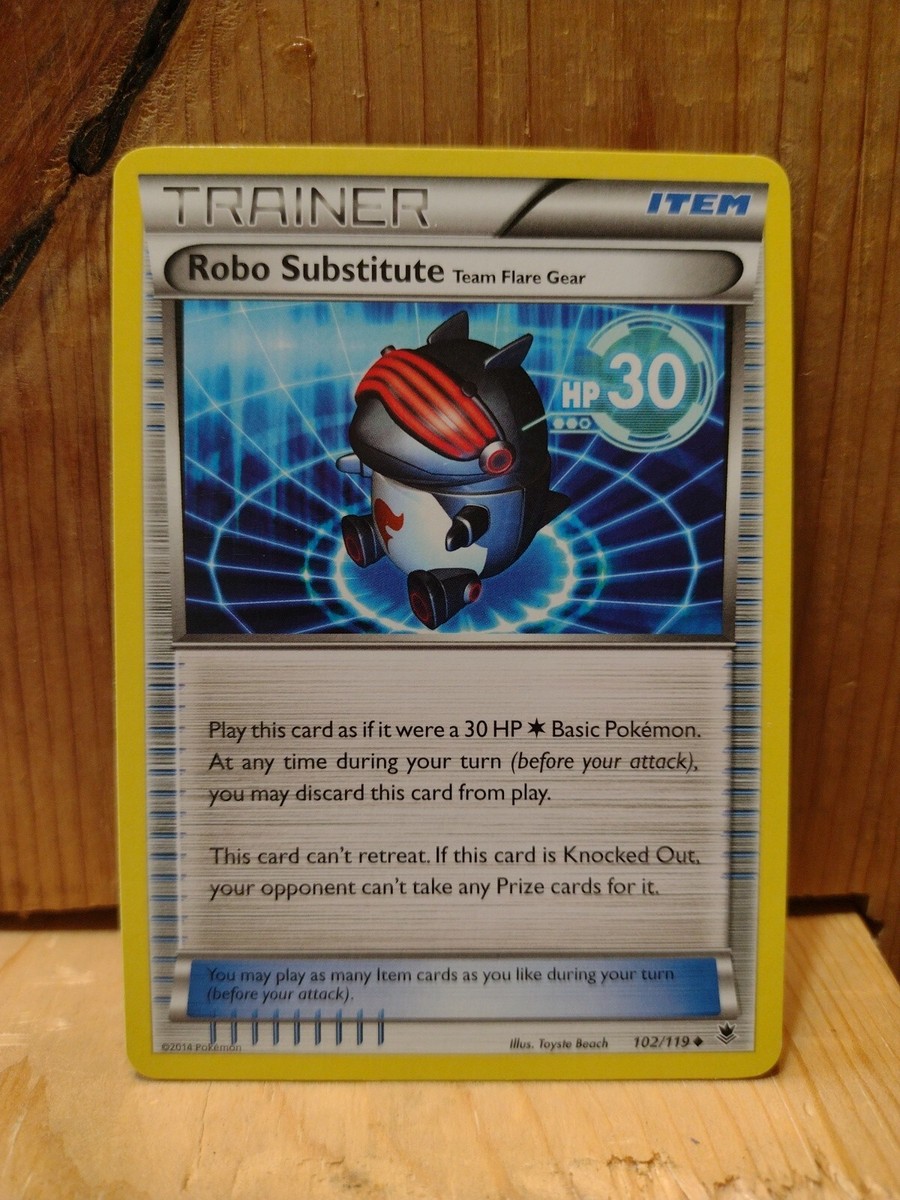 pokemon substitute card Pokemon Card 2014 TRAINER: Robo Substitute 102/119