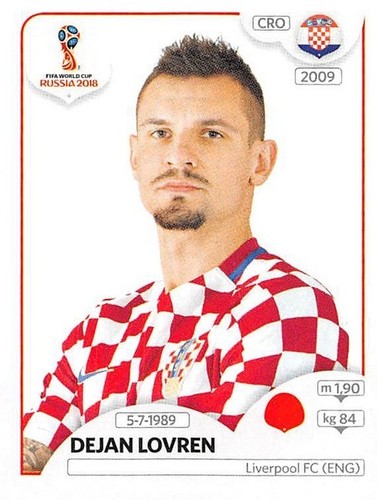stickers Panini coupe du monde Russie 2018 - N° 38