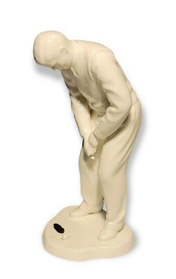 Vtg NORITAKE Putting Golfer Bone China Figurine 10