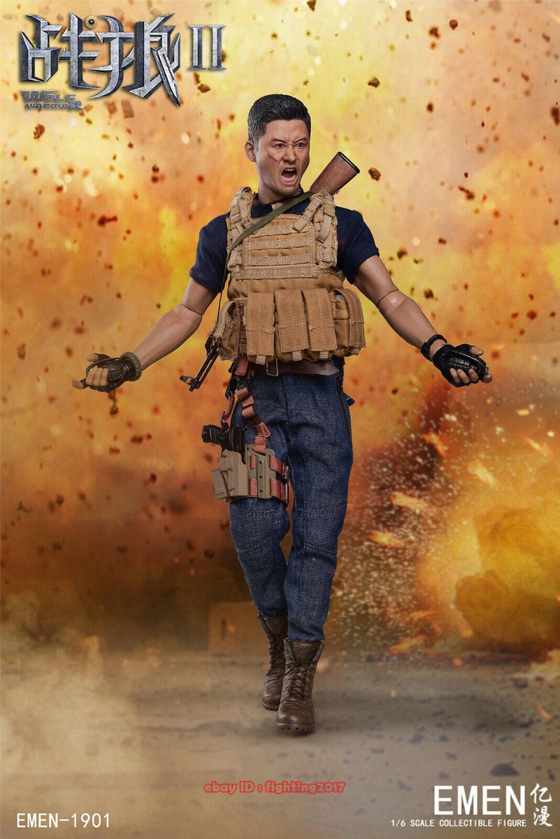 EMEN 1/6 Wolf Warriors Ⅱ Cold Front Wu Jing 12'' figure In