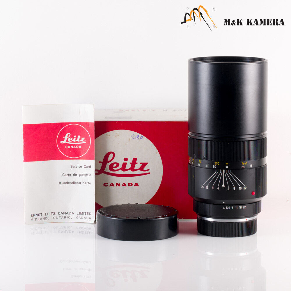 LEITZ Leica Telyt-R 250mm/F4.0 Ver.I V1 Lens Yr.1972 Canada LEITZ Leica Telyt-R 250mm/F4.0 Ver.I V1 Lens Yr.1972 Canada
