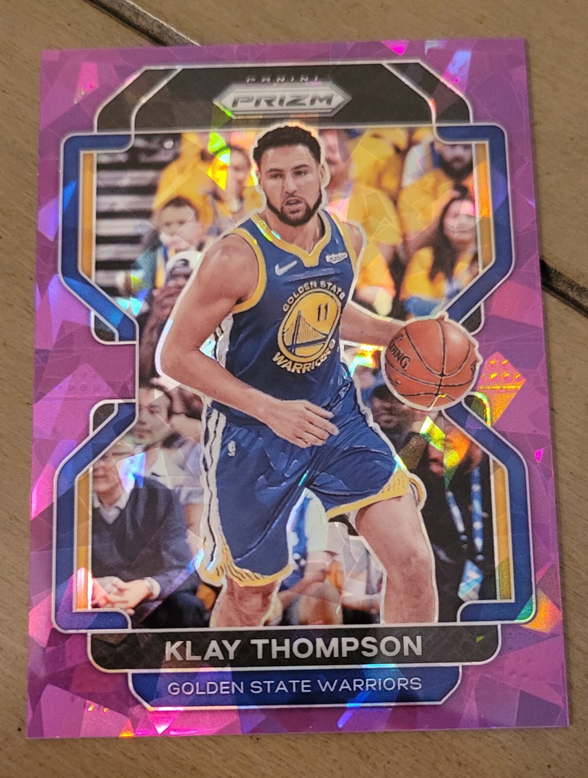 Klay Thompson 2021-22 Prizm #92 Purple Ice Prizm /149