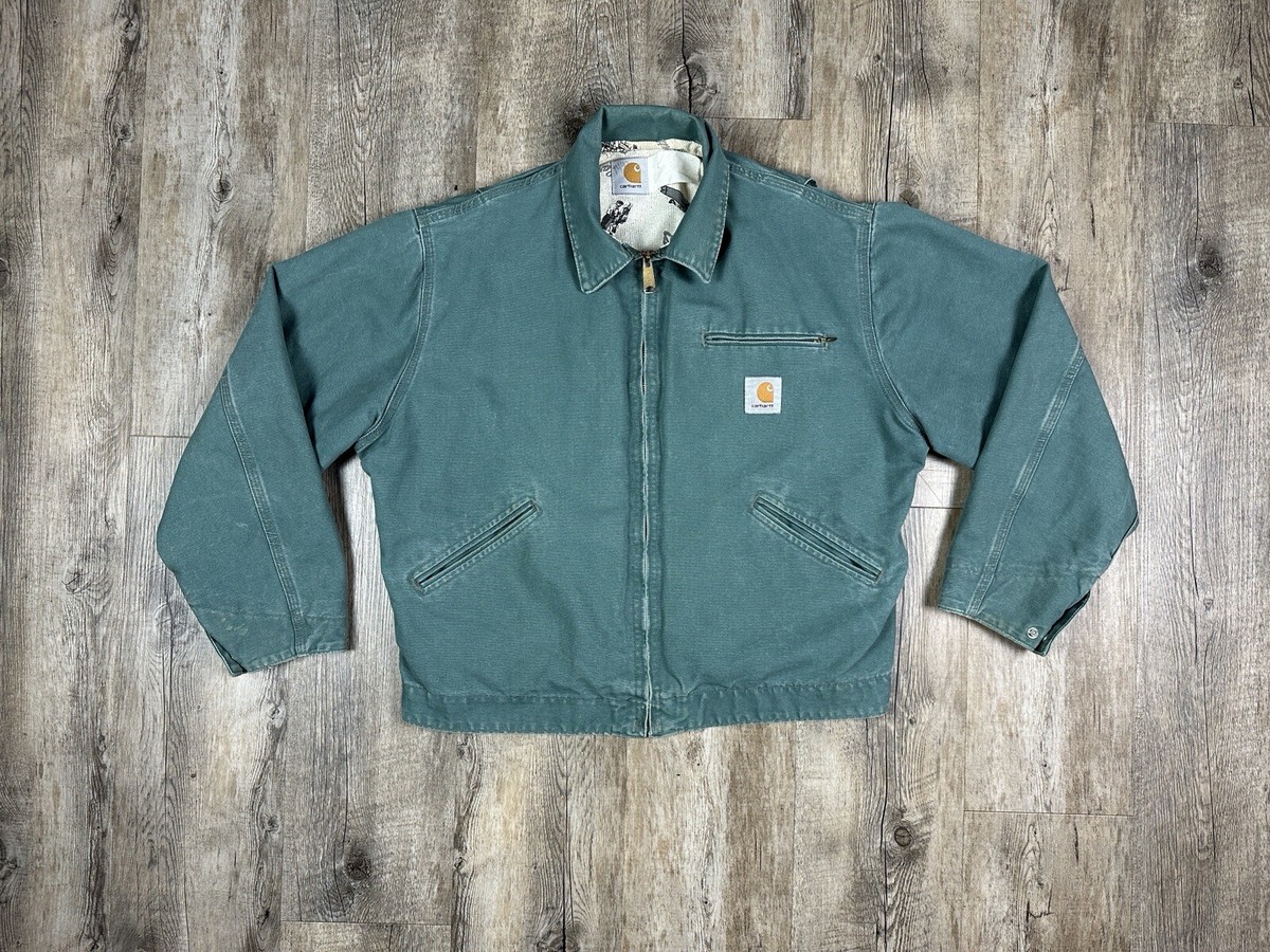 Special Carhartt Detroit Jacket Green No.cr263 Vintage Rare Special Carhartt Detroit Jacket Green No.cr263 Vintage Rare