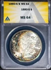 1880-S $1 Silver Morgan MS 64 New ANACS # 7505179 Double Eclipses + Bonus