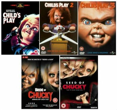 CHUCKY COMPLETE COLLECTION DVD 5 DISC Child's Play 1 2 3 4 5