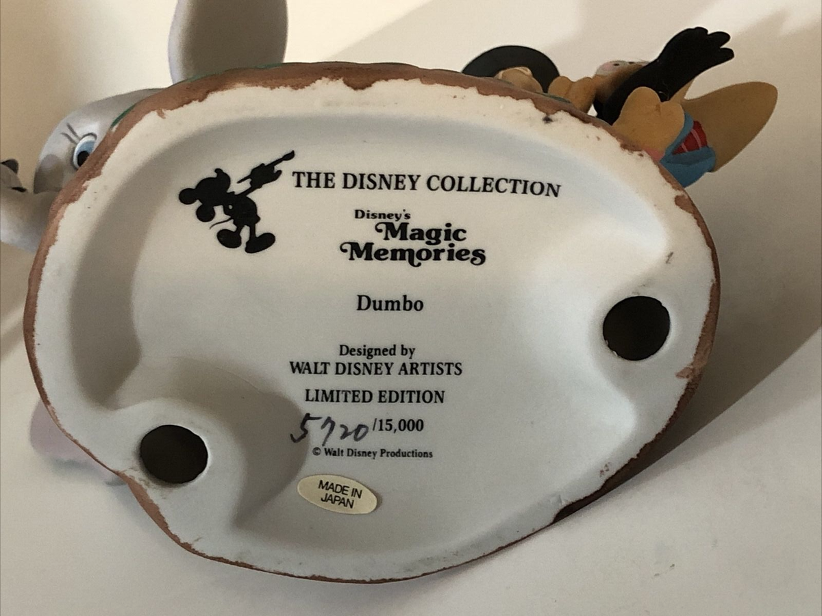 DISNEY'S MAGIC MEMORIES DUMBO LIMITED EDITION FIGURINE SCULPTURE