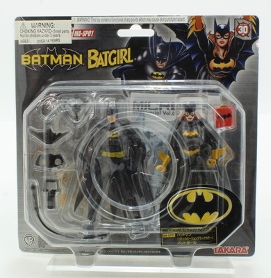 Takara - DC Batman Batgirl 4'' Action Figure Set MA-SP01 Micro Action Series