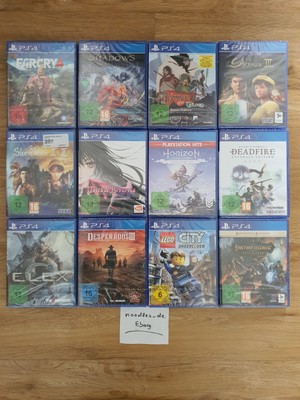 12 Playstation 4 PS4 Spiele Sammlung Desperados 3, Elex, Shenmue, Tales of (Neu)