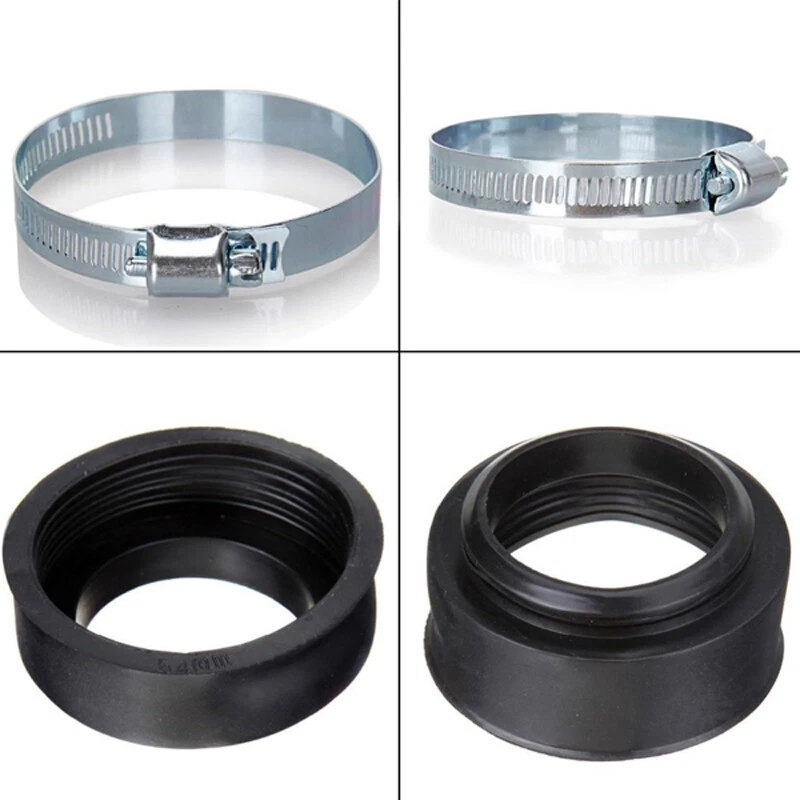 2PCS Motorcycle Cafe Racer 54mm High Flow Tapered Chrome Pod Air Filter Cleaner — 第 4/4 张图片