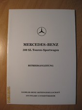 Betriebsanleitung, Bedienungsanleitung, Mercedes Benz 300 SL Tourenwagen
