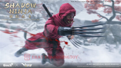 VTOYS X 6INCH+ Shadow Ninja 1/12 Collectible Action Figure Red Ver