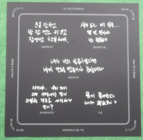 MONSTA X One Of A Kind 9th Mini Album Various Member Mini Posters Cards POB - Picture 8 of 12