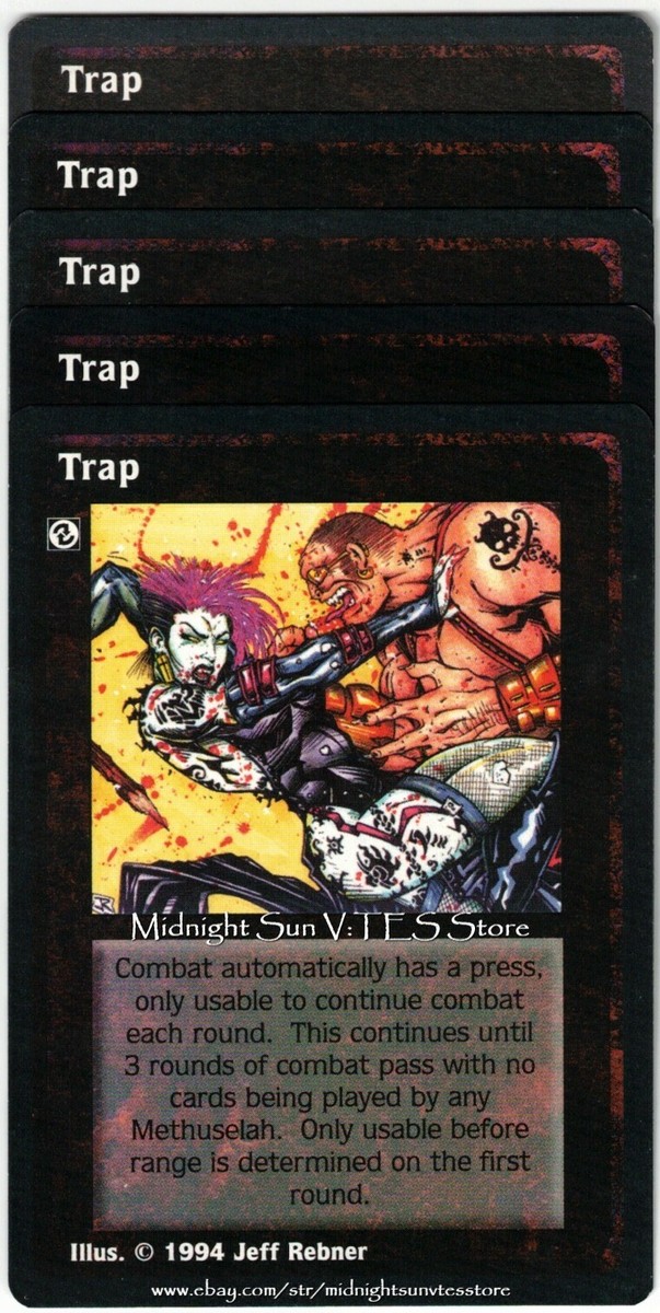 Trap x4 + 1 Jyhad V:TES VTES Vampire CCG | eBay